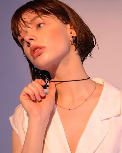 Black & Gold Forever Double Choker Necklace